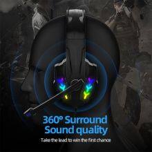 Camouflage Wired 3.5mm Cable RGB Gaming Headset 2.2M Earphone Super Bass Stereo Headphones thumbnail-5