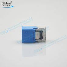 USB TYPE C Board End Connector Elbow Female End Single Cavity Non-waterproof