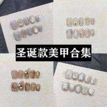 Christmas Nail Art Collection DIY Cute Christmas Tree Snowman and Snowflake Nail Tips thumbnail-5