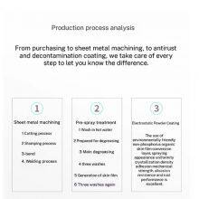 HN-OFC3 Office File Cabinet, Steel Mobile Printer Stand 2-Tier With Stainless Steel Handle for Government Procurement, Shipping-Friendly Packaging thumbnail-3