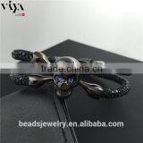 2016 New Handmade Stingray/Python Skin Bracelet Genuine Leather Bracelet Manufacturer thumbnail-3