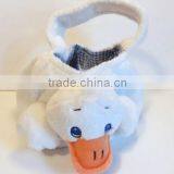 Easter Duck Basket /plush Duck Basket /wholesale Plush Easter Duck Basket thumbnail-1