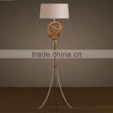 2016 New Style Simple Vintage Iron Hemp Rope Floor Lamp Model 8103-L1 thumbnail-1