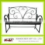 Metal Garden Furnitures Hanging Gang Chair Outdoor Rattan Recliner Chair thumbnail-1