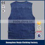 Hot Sell High Quality Fashion Young Men Casual Waistcoats Denim Vest For Men thumbnail-6