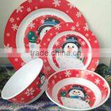 16pcs Melamine Dinnerware Sets Christmas Sets thumbnail-1