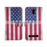 Wholesale Retro Style Flag PU Flip Leather Cover Case for HTC Desire 500 thumbnail-1