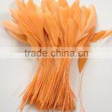 Orange Stripped Coque Feather,millinery Feathers,feather Decoration in Size 6-8'' thumbnail-1