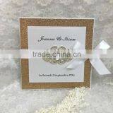 Sparkly and Glitzy Silver Glitter Diamante Heart Wallet Wedding Invite in Dusky Pink thumbnail-1