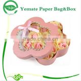 Rigid Luxury Cutom Printed Color Flower Shape Gift Paper Cardboard Box Packaging