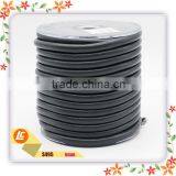 Black Exquisite 6mm Nappa Sheepskin Leather Cords in Delicated Stitching thumbnail-2