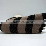 Tan/ Black Anti Slip Yoga Socks thumbnail-2