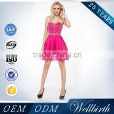 Beautiful Crystal Beaded Sleeveless Fashionable Korean Short Sexy Cocktail Dress Patterns thumbnail-1