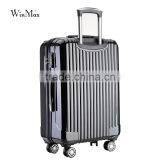 Spinner wheels zipper closure ABS travel luggage