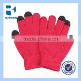 Three Finger Soft Touch Gloves Touch Screen Gloves Screen Print Gloves
