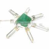 Wholesale Of Chakra Energy Generator : Green Aventurine Crystal 7 Point Energy Generator Tool