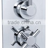 cross heads twin concealed shower valve