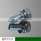 3Cr Blue Zinc Plated Carbon Steel SEMS Machine Screw thumbnail-3