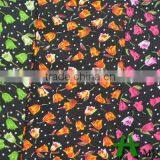 Fresh Green Flowers Pattern 100% Printed Spun Rayon Fabric for Dresses thumbnail-4