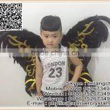 Angle Feather Wings Black Boys Child Feather Wings For Cheap Sell thumbnail-2