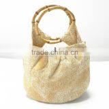 New Comfortabl Material Ladies Handbag With Bamboo Handle thumbnail-5