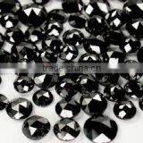 Natural Round Brilliant Cut Loose Black Diamonds Indian Manufacturer
