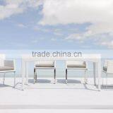 High Quality Patio Wicker Rattan Dining Set Furniture (alu Frame, Waterproof Cushion, UV Protection, SGS Certificate) thumbnail-1