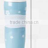 Double Wall Insulated Stainless Steel Vacuum Thermal Travel Coffee Mug With Silicone Wrap thumbnail-3