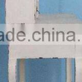 French Vintage White Wooden Dressing Table With Mirror and Stool thumbnail-5