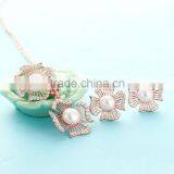 Pearl Jewelry Rose Gold Plated Wholesale Sterling Silver CZ Stud Earrings thumbnail-4