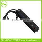 Super Speed 8 Port of Usb3.0 7 Port Hub With 1 DCP Charging Port