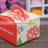 Small Middle Size Beautiful Red Paper Gift Box Candy Paper Box for Chirsmas