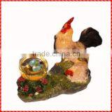 Funny Resin Custom Rooster Snow Ball Decoradtion thumbnail-1