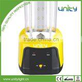 Unique Design Rechargeable LED Lantern With Solar Panel Power Bank thumbnail-3