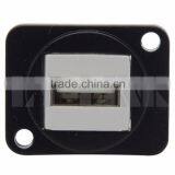 D Type Keystone USB2.0 Female Connector and Short Body Length thumbnail-3