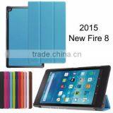 New Fire HD8 2015 Tri-Folded Magnetic Smart Case Cover For Amazon Kindle Fire HD 8 2015 Tablet
