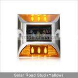 Yellow LED Flashing Light Cat Eye Reflective Aluminum Solar Road Marker thumbnail-2
