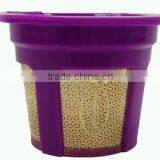 24K GOLD Reusable K-Carafe K Cup Single Cup Coffee Filter Holder