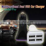 New arrived car phone charger, 4 port car charger