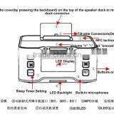 Multi-functional Speaker Dock With Programmable 90-minute Sleep Timer For Mobile Phones thumbnail-5