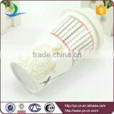 Promotional Double Layer Ceramic Travel Coffee Mug With Lid China Factory thumbnail-6