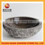 Indoor and Outdoor Used Deep Marble Stone Basin in Beige Stone thumbnail-3