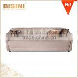 Italy Fashion Design Comfortable Living Room Secional Sofa Set/ Modern 3 Seats Handmade Fabric Upholstery Sofa Couch thumbnail-1