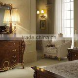 Traditional Italian Wooden Hand Made Five Drawer Chest With Matching Mirror (MOQ=1 SET) thumbnail-1