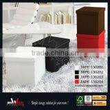 Ploy Urethane Leather Storage Box, Storage Stool thumbnail-1