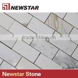 Newstar White Subway Tile Backsplash For Kitchen Marble Mosaico Mosaic thumbnail-2
