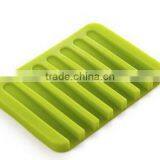 Bathroom Silicone Shower Soap Tray Dish Storage Holder thumbnail-2