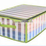 Store More Decorative Stripe Storage Box With Lid thumbnail-1