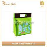 Green Felt Recycled Lunch Bag Picnic Cooler Bag thumbnail-1