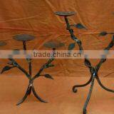 Designer Wrought Iron Pillar Holders,Wrought Iron Candle Holder,Home Decorative Wrought Iron Candle Holders,Antique Candle Holde thumbnail-1